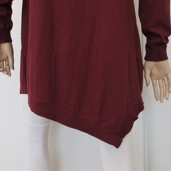 🌸SOLD🌸 LOGO Lori Goldstein Sweater Red Tunic Medium - Picture 8 of 12